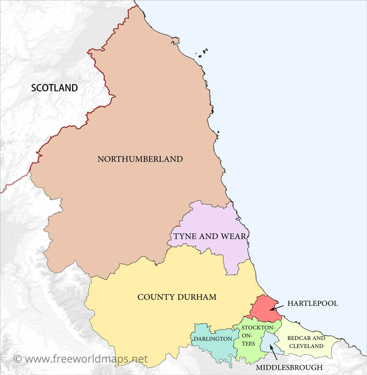 north-east-region-map